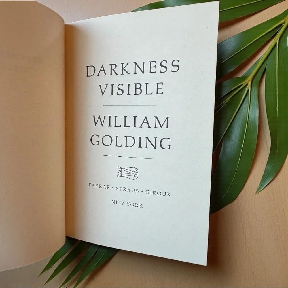 William Golding Darkness Visible | 1979 4th Printing Hardcover with Dust Jacket